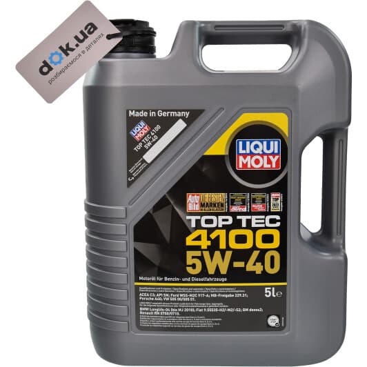 Liqui Moly Top Tec 4100 5W-40 (5 л) моторна олива