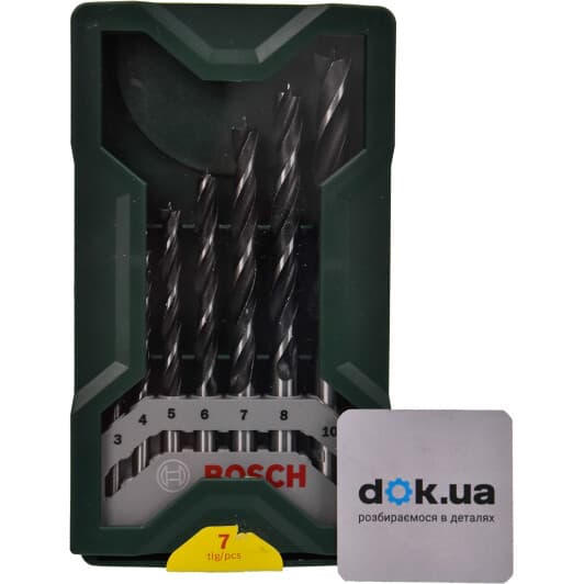 Набор сверл Bosch спиральных по дереву 2607019580 3-10 мм 7 шт.