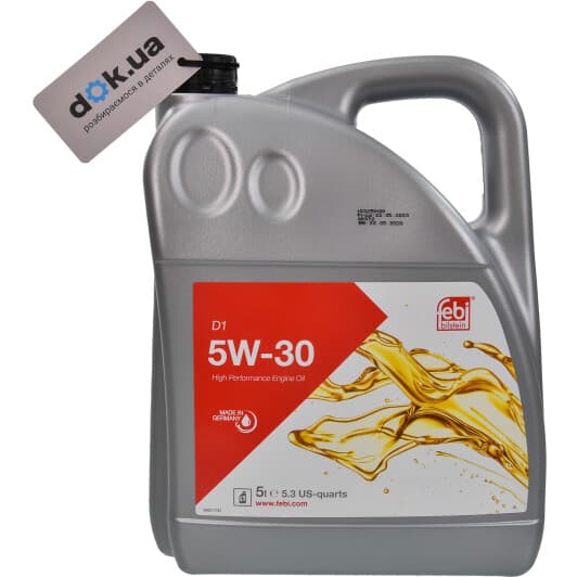 Febi D1 5W-30 (5 л) моторна олива