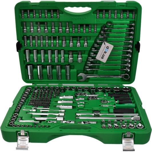 Набор инструментов Toptul GCAI216R 1/2", 3/8", 1/4" 216 шт.