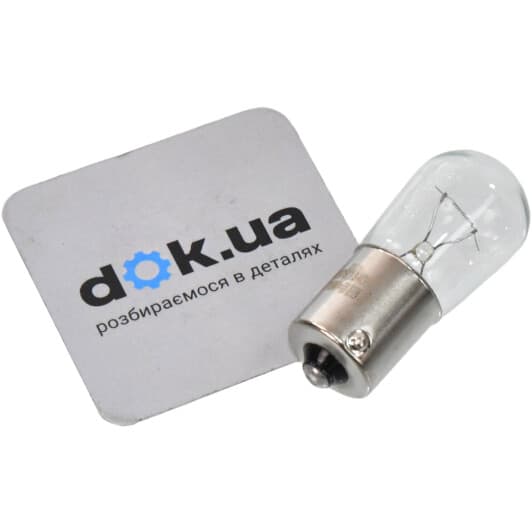 Автолампа Philips Standard P22 BA15s 15 W прозора 13401CP