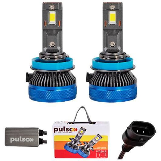 Автолампа Pulso LC3 H11/H8/H9/H16 PGJ19-1/2/5 65 W біла LC3-H11/H8/H9/H16