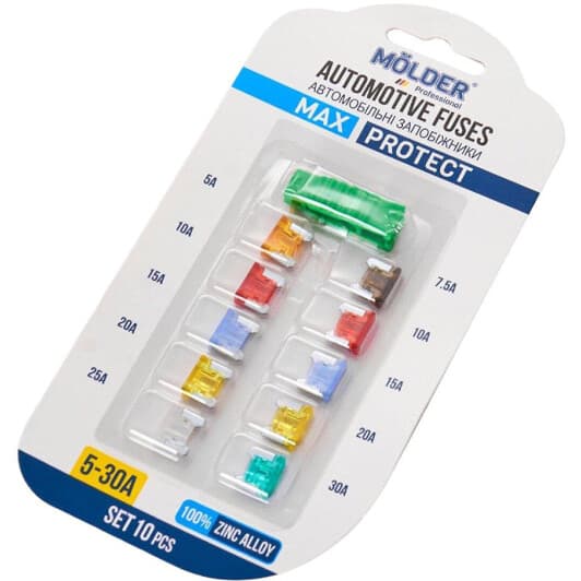 Набір запобіжників з екстрактором Molder Max Protect MA22400 FL micro 10 шт.