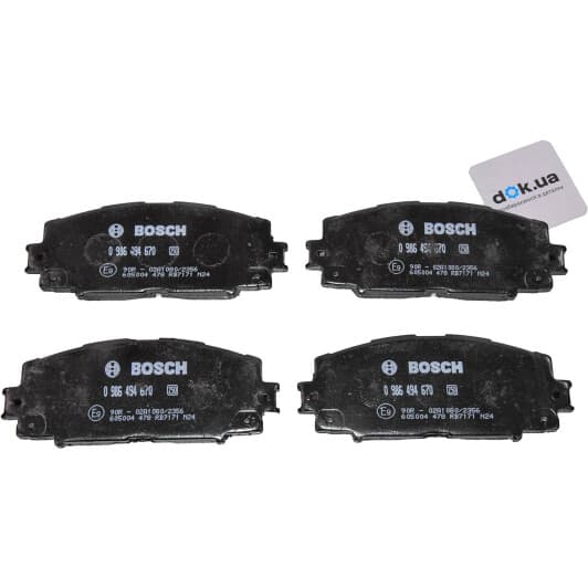 0986494670 Bosch Гальмівні колодки для Toyota Prius