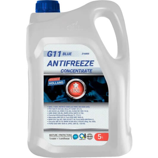GNL G11 синій 5 л (02110002) концентрат антифризу