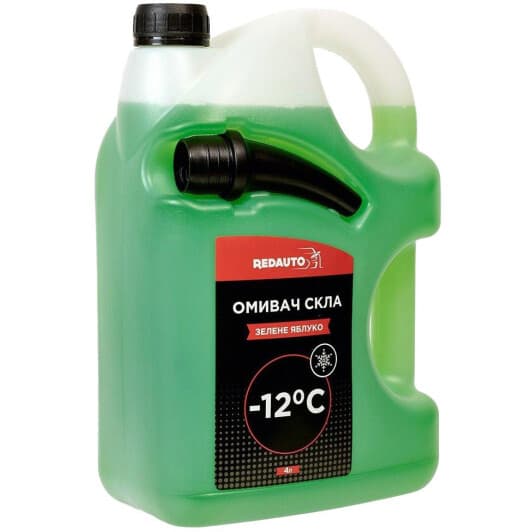 Омыватель стекла Redauto зимний -12°С зеленое яблоко (4 л)