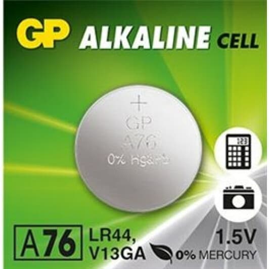 Батарейка GP Alkaline cell A76-U10 LR44 1,5 V 1 шт