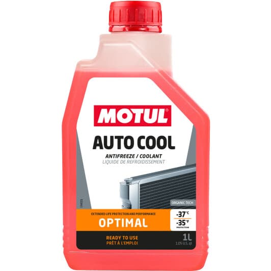 Motul Auto Cool Optimal G12/G12+ красный -37 °C готовый антифриз