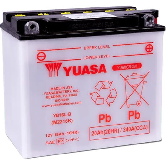 Аккумулятор Yuasa 6 CT-19-R YuMicron YB16L-B