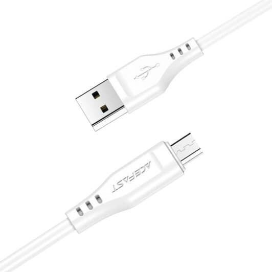 Кабель Acefast C3-09-White USB - Micro USB 1,2 м