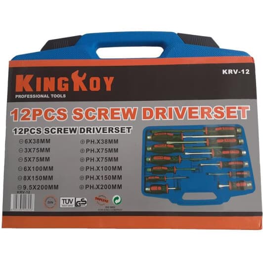 Набір викруток King Roy KRV-12 12 шт.