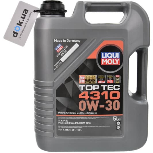 Liqui Moly Top Tec 4310 0W-30 (5 л) моторна олива