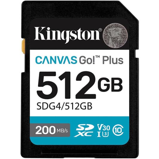 Карта пам’яті Kingston Canvas Go! Plus SDXC 512 ГБ SDG4/512GB