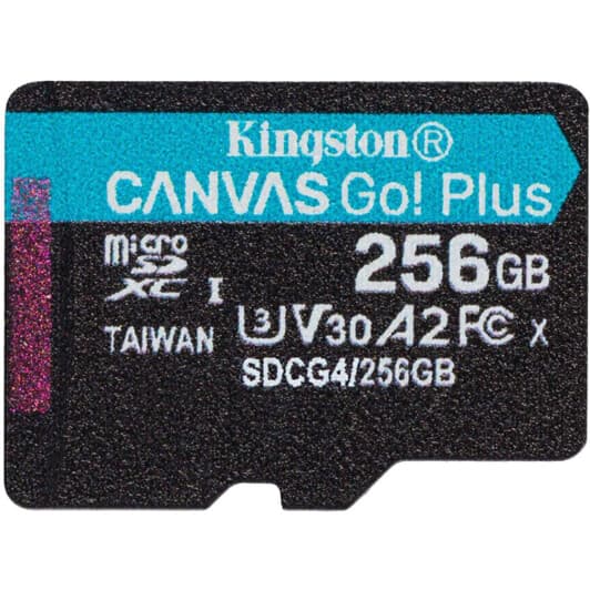 Карта пам’яті Kingston Canvas Go! Plus microSDXC 256 ГБ SDCG4/256GBSP
