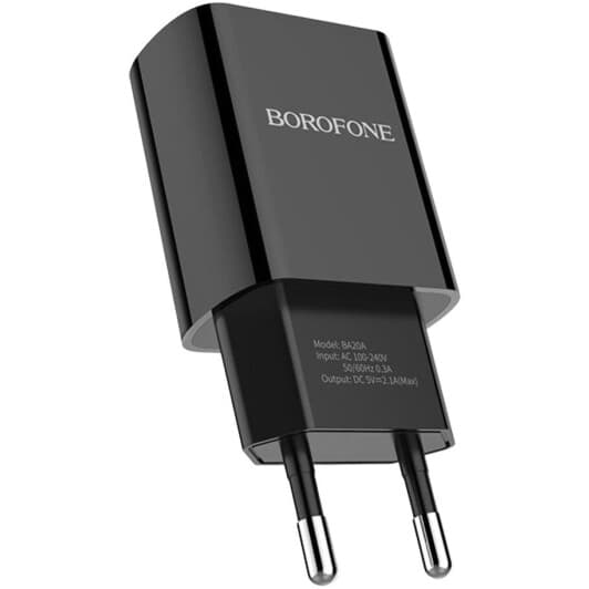Мережевий зарядний пристрій Borofone BA20A Sharp BA20ABWC 10,5 Вт