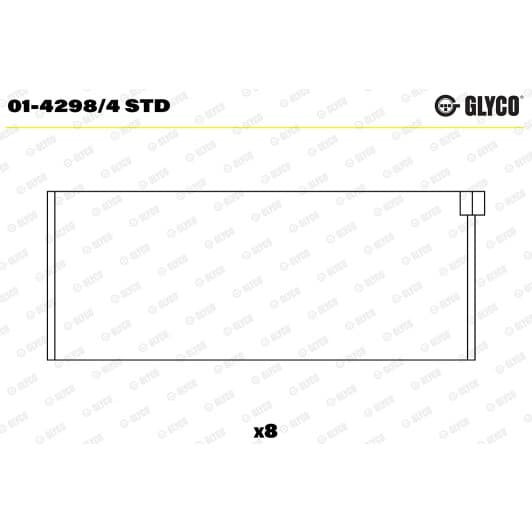 01-4298/4 STD Glyco Шатунные вкладыши