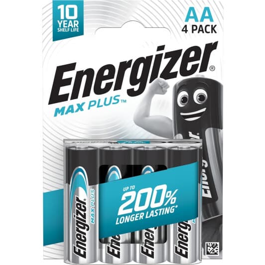 Батарейка Energizer Max Plus LR6MP AA (пальчиковая) 1,5 V 4 шт