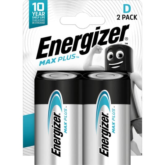Батарейка Energizer Max Plus LR20MP D 1,5 V 2 шт