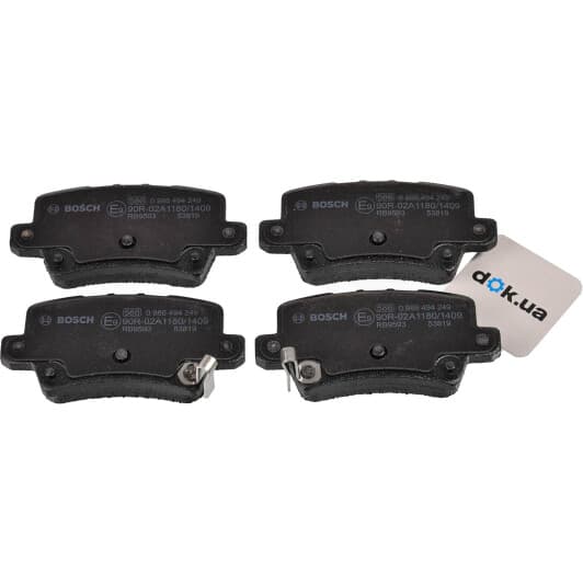 0 986 494 249 Bosch Тормозные колодки для Honda Civic