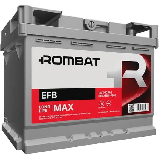 Акумулятор Rombat 6 CT-60-R F260