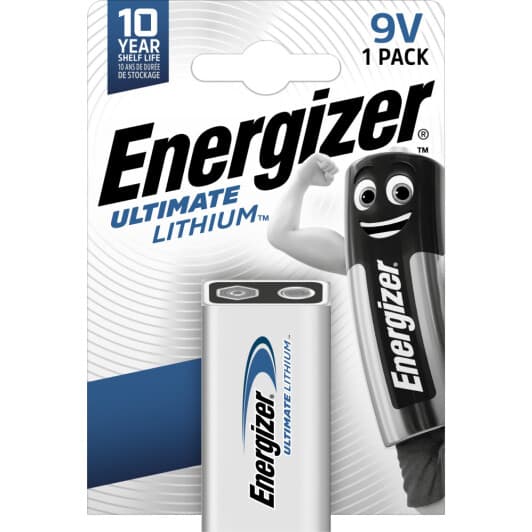 Батарейка Energizer Ultimate Lithium 6LR61UL-1B PP3 (Krona) 9 V 1 шт
