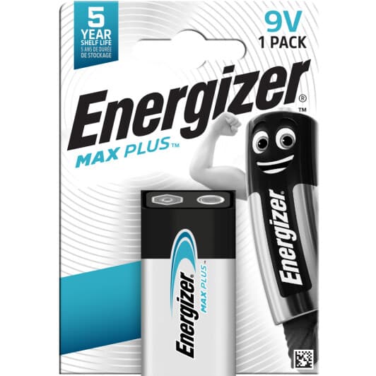 Батарейка Energizer Max Plus 6LR61MP-1B PP3 (Krona) 9 V 1 шт