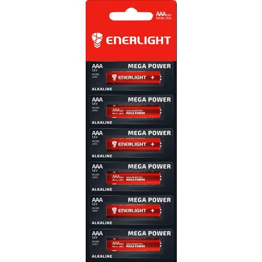 Батарейка Enerlight Mega Power 90030101 AAA (мизинчиковая) 1,5 V 6 шт
