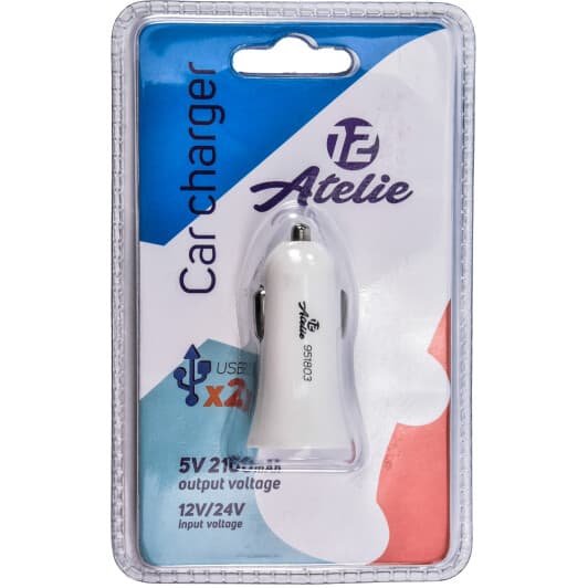 USB зарядка в авто 12 Atelie 951803