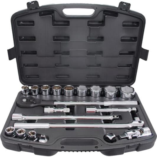 Набор торцевых головок и комплектующих Intertool ET6023 3/4" (20 пр.)