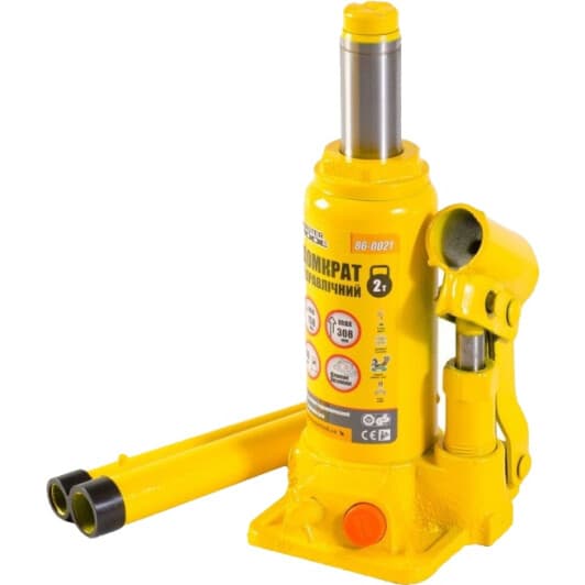 Домкрат MasterTool бутылочный гидравлический 2 т 86-0021