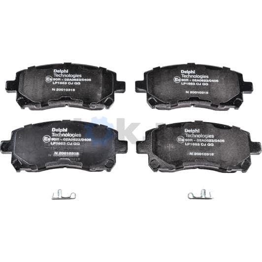 LP1663 Delphi Тормозные колодки