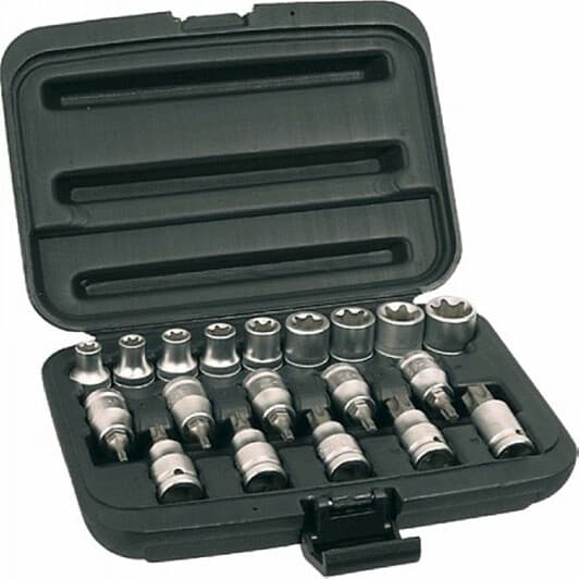 Набор торцевых головок Topex 39D379 1/2" (19 пр.)