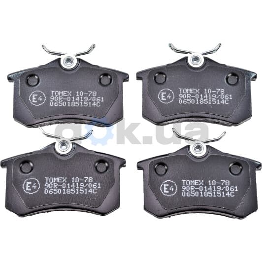 1078 Tomex Тормозные колодки