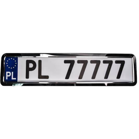 Рамка номерного знака Winso 142000 колір сріблястий