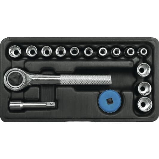 Набор торцевых головок и комплектующих Vorel 58160 1/4" (16 пр.)