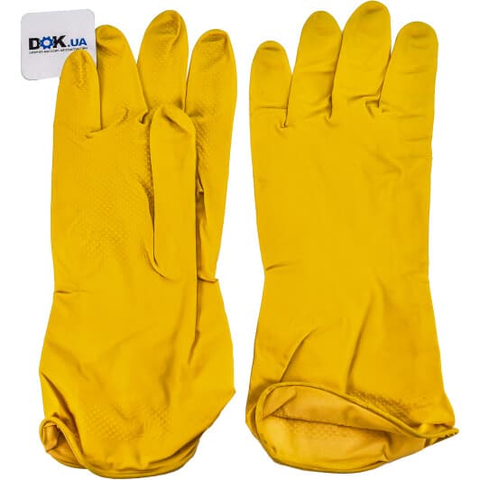 Перчатки рабочие Intertool латексные желтые