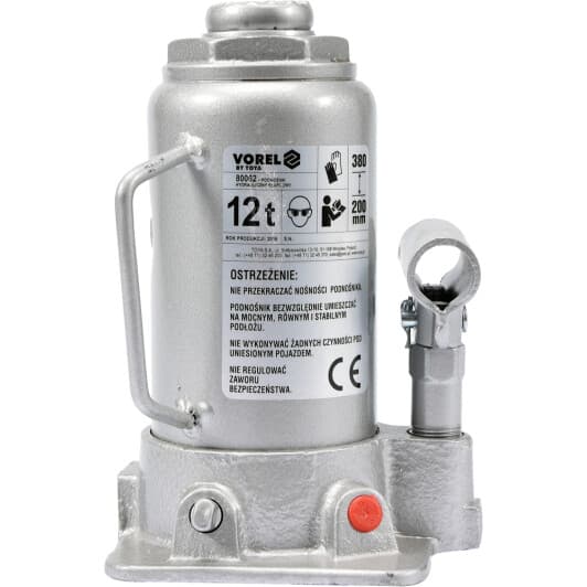 Домкрат Vorel пляшковий гідравлічний 12 т 80062