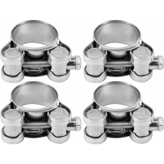 Хомут Vorel GBS 73790 гвинтовий 25-27 мм сталь оцинкована W1 4 шт