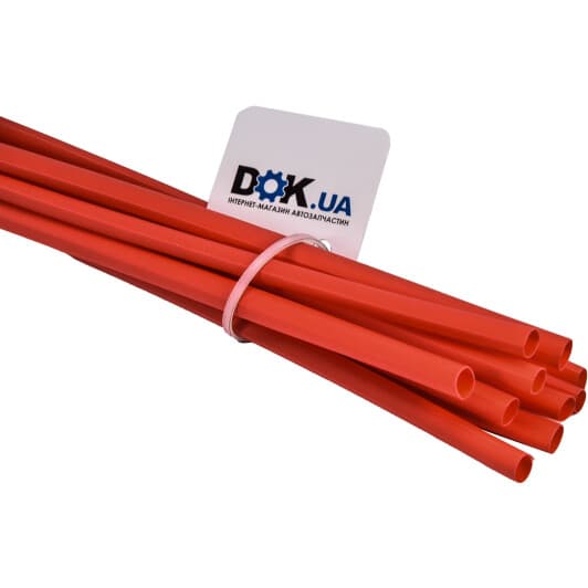 Термоусадка Дорожная Карта tr-6-10 6/3 мм цвет красный 1 м 10 шт