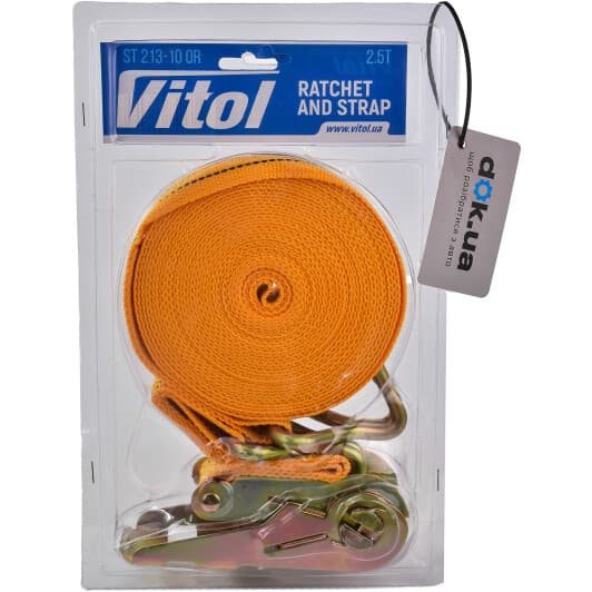 Стяжний ремінь Vitol 3 т 10 м ST-213-10 OR