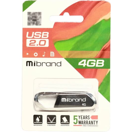 Флешка Mibrand Aligator 4 ГБ MI20AL4U7B