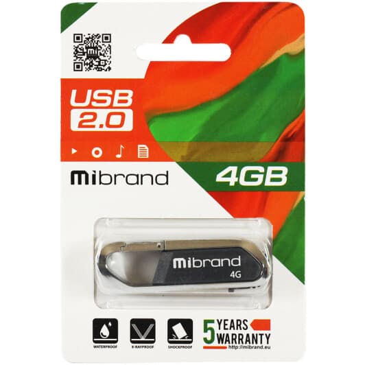 Флешка Mibrand Aligator 4 ГБ MI20AL4U7G