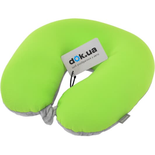 Подушка-подголовник VAG Skoda серо-зеленый без логотипа 000087703JK