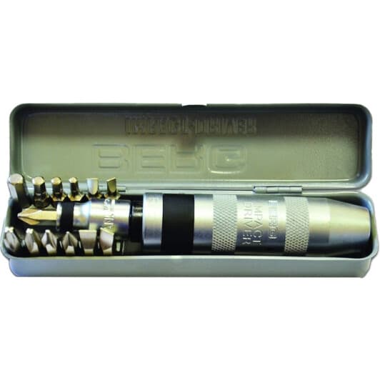 Отвертка реверсивная ударная с набором бит Berg 47-411