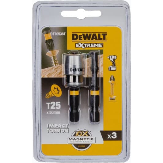 Набор бит DeWALT Impact Torsion DT70538T 2 шт.