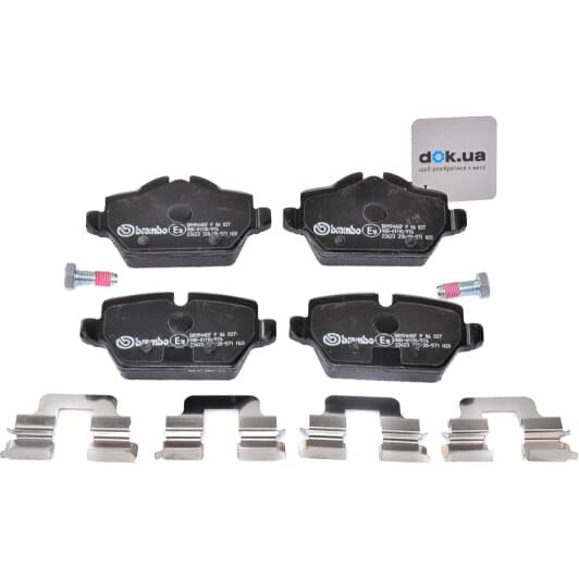 P 06 037 Brembo Гальмівні колодки