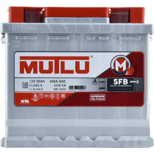 Акумулятор Mutlu 6 CT-50-L S3 SMF55055