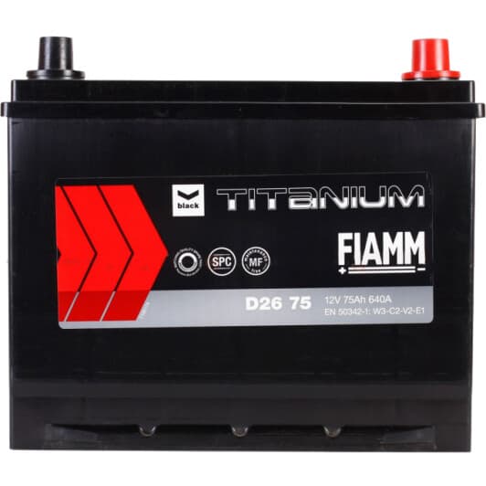 Аккумулятор Fiamm 6 CT-75-R Titanium Black D2675