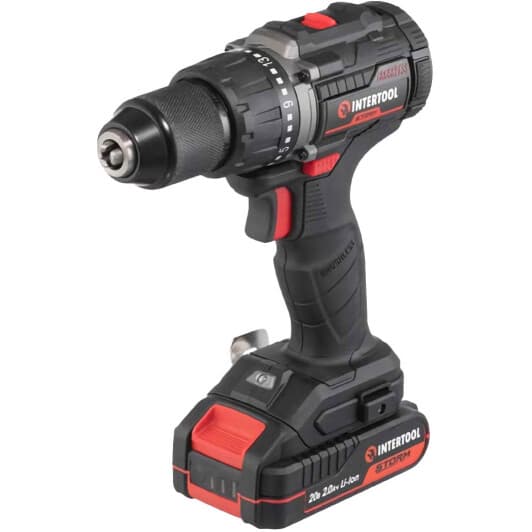 Шурупокрут Intertool акумуляторний WT-0360 (1 акумулятор + ЗП + чохол)