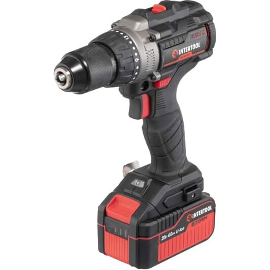 Шуруповерт Intertool аккумуляторный WT-0361 (1 аккумулятор + ЗУ + чехол)